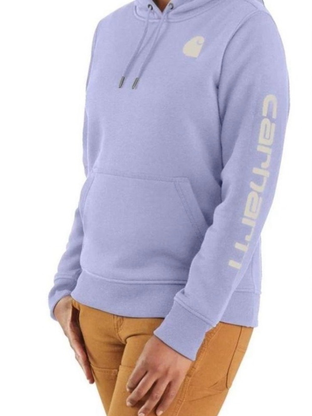 Carhartt Sweater Women Relaxed
Fit Purple Iconic Clarksburg Logo Sweatshirt
